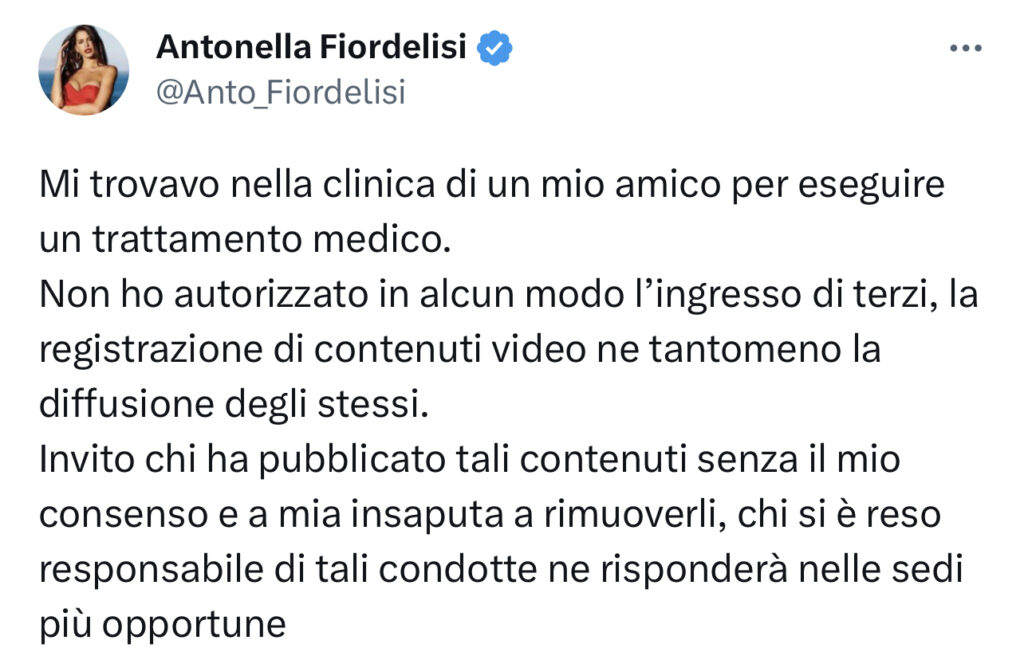 Antonella Fiordelisi la sua reazione al video di Fabrizio Corona 2