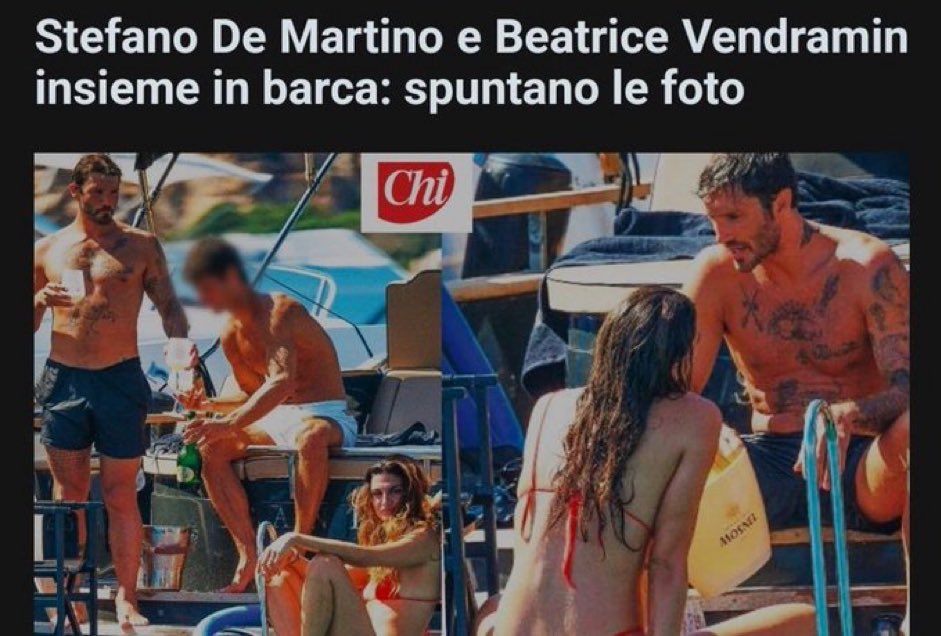 Stefano De Martino in vacanza prima di tornare in Tv 2