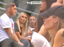 Totti e Noemi incontrano Ilary allo stadio 6