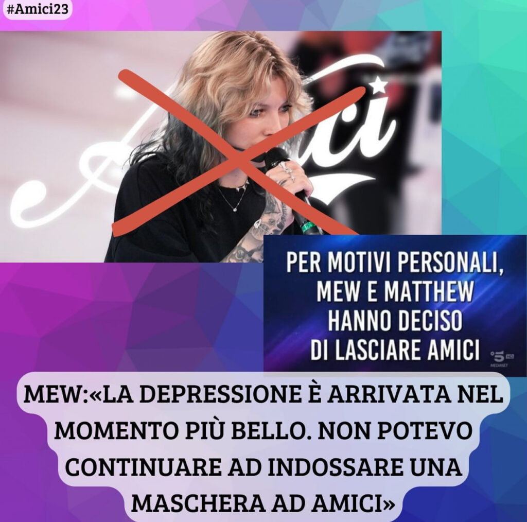 Amici, Mew parla per la prima volta 2