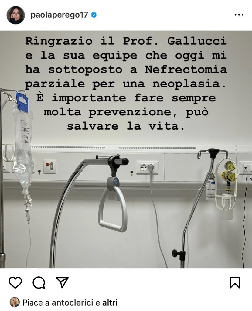 Paola Perego operata 2