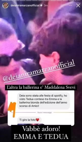 Sanremo, Emma insieme ad un famoso cantante 4