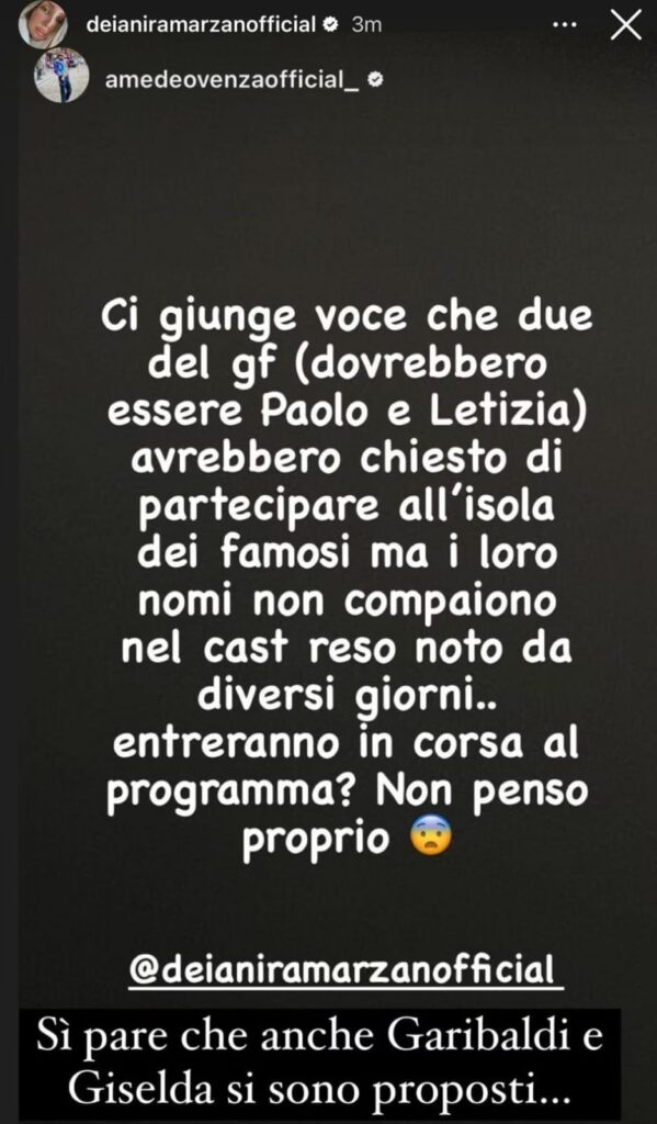 Isola, quattro gieffini avrebbero chiesto di partecipare all’isola dei famosi 2