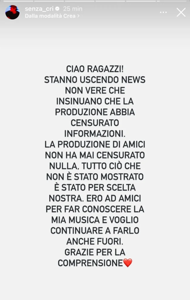 Amici, Senza Cri e la dedica per Antonia 3