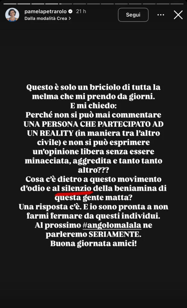 Grande Fratello, i fan di Zeudi contro Pamela 4