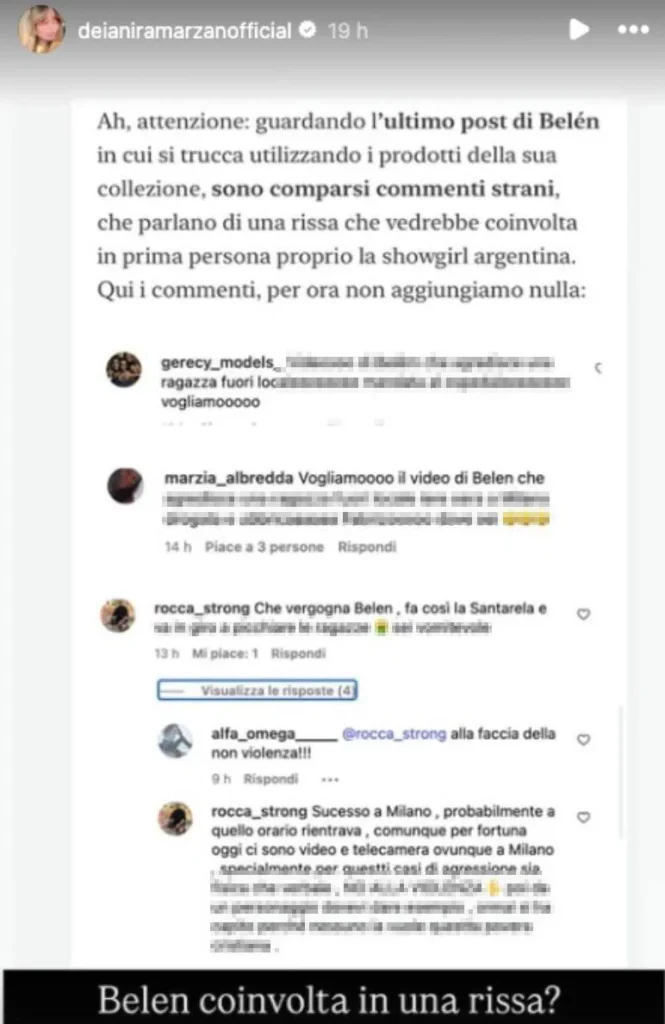 Belen beccata fuori ad un ristorante 2