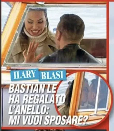 Ilary Blasi riceve la proposta di matrimonio da Bastian 2