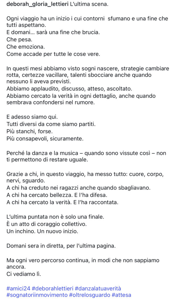 Amici, un professore non è stato confermato 3