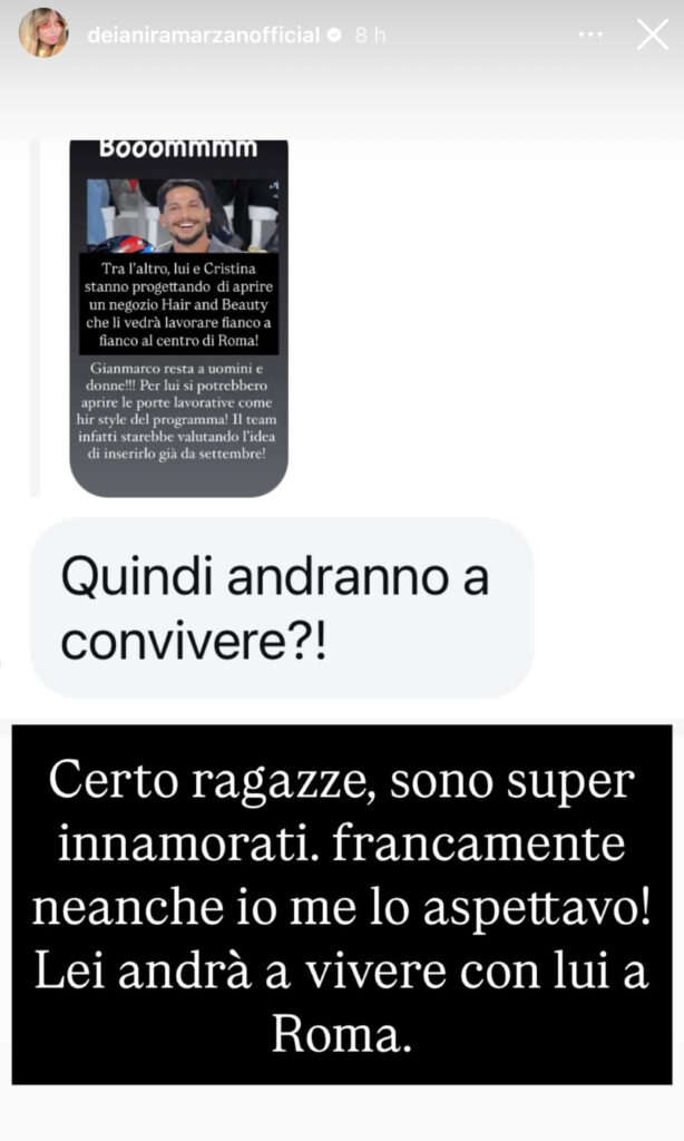 Uomini e donne, Gianmarco e Cristina fanno sul serio 3