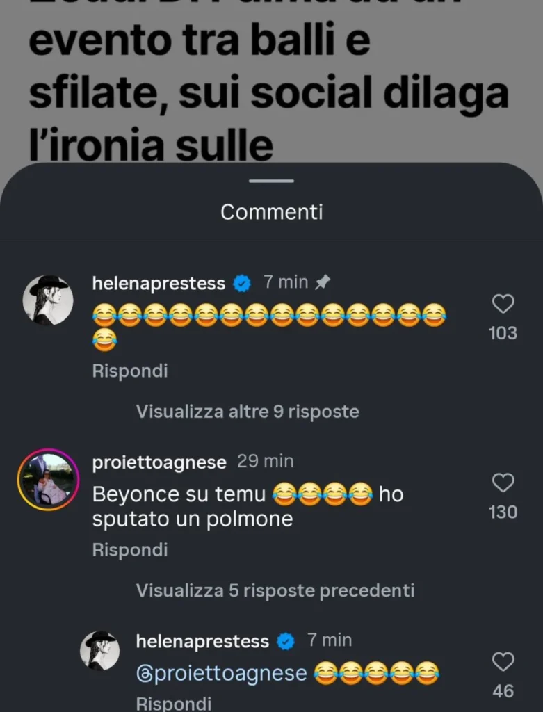 Grande Fratello, Helena commenta lo spettacolo di Zeudi in Spagna 2