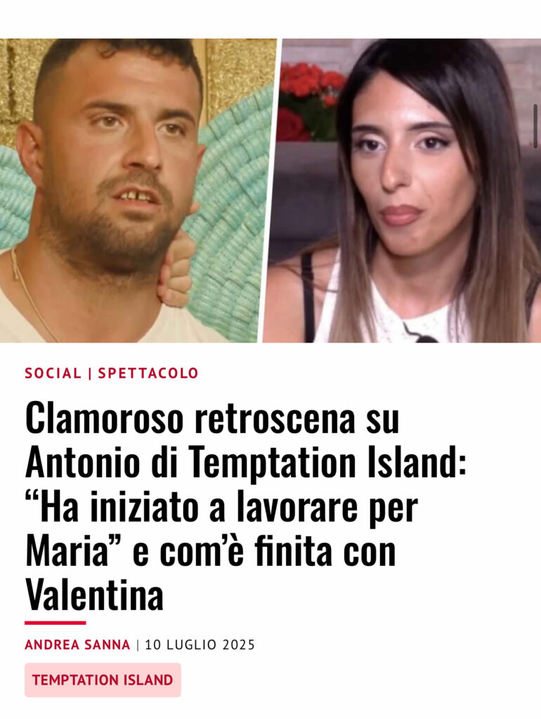 Temptation Island, un fidanzato avrebbe ricevuto una grande proposta di lavoro 2