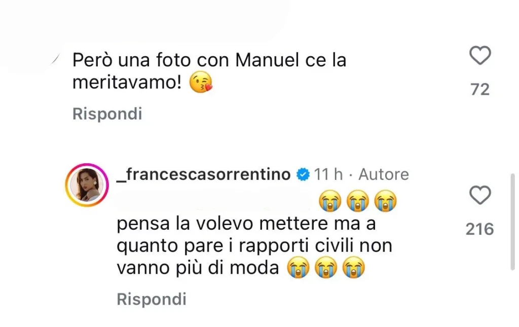 Temptation Island, Francesca e Manuel di nuovo insieme? 3