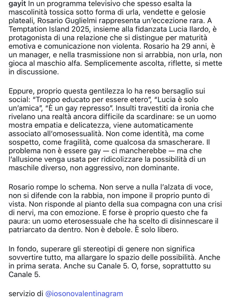Temptation Island, un fidanzato sarebbe gay? 3