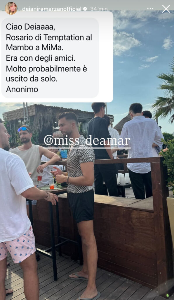 Temptation Island, Rosario beccato da solo 2