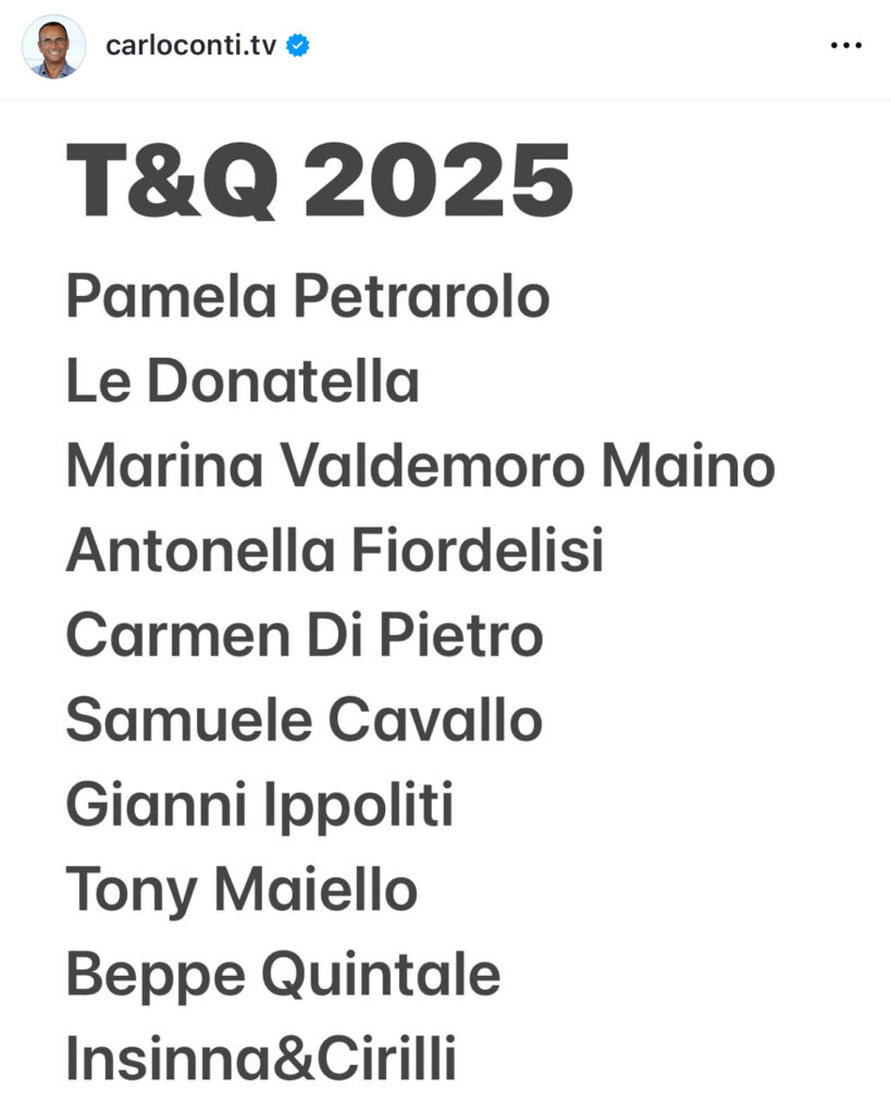 Tale e quale, il cast ufficiale della nuova edizione 2