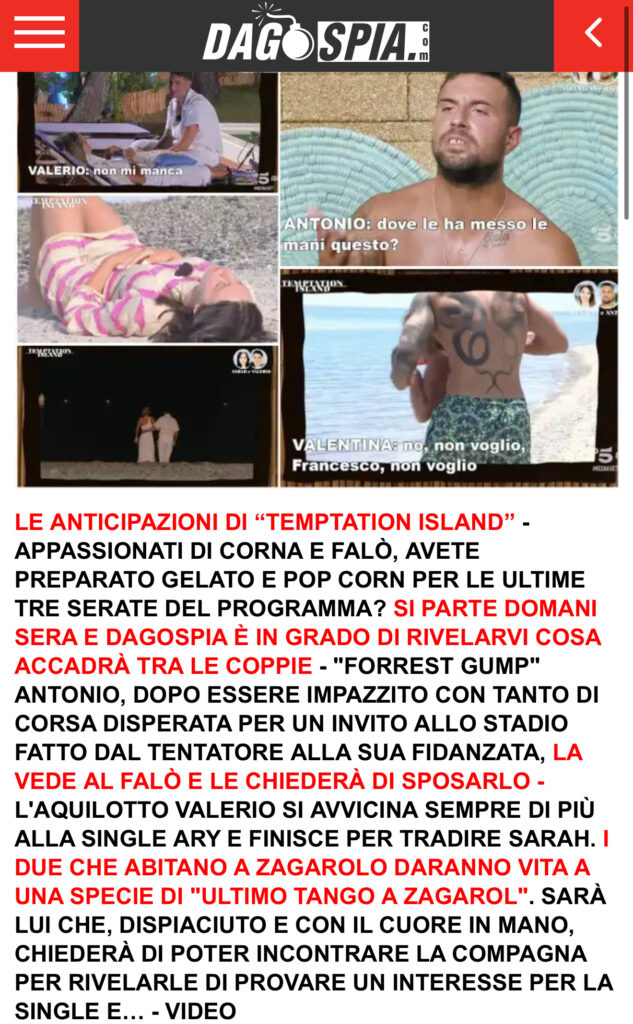 Temptation Island, tradimento per una coppia 2