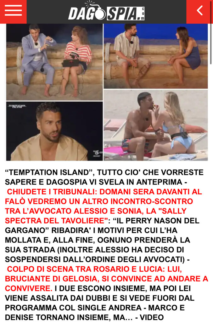 Temptation Island, Denise e Marco tornano insieme 2