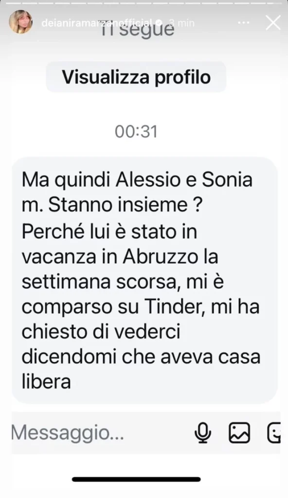 Temptation Island, nuova segnalazione su Alessio 2