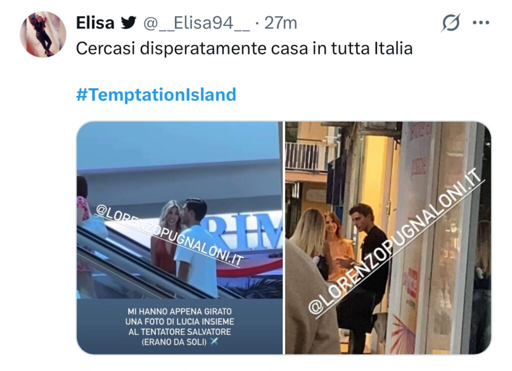 Temptation Island, Lucia beccata con un altro tentatore 2