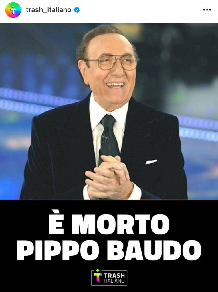 Pippo Baudo è venuto a mancare 2
