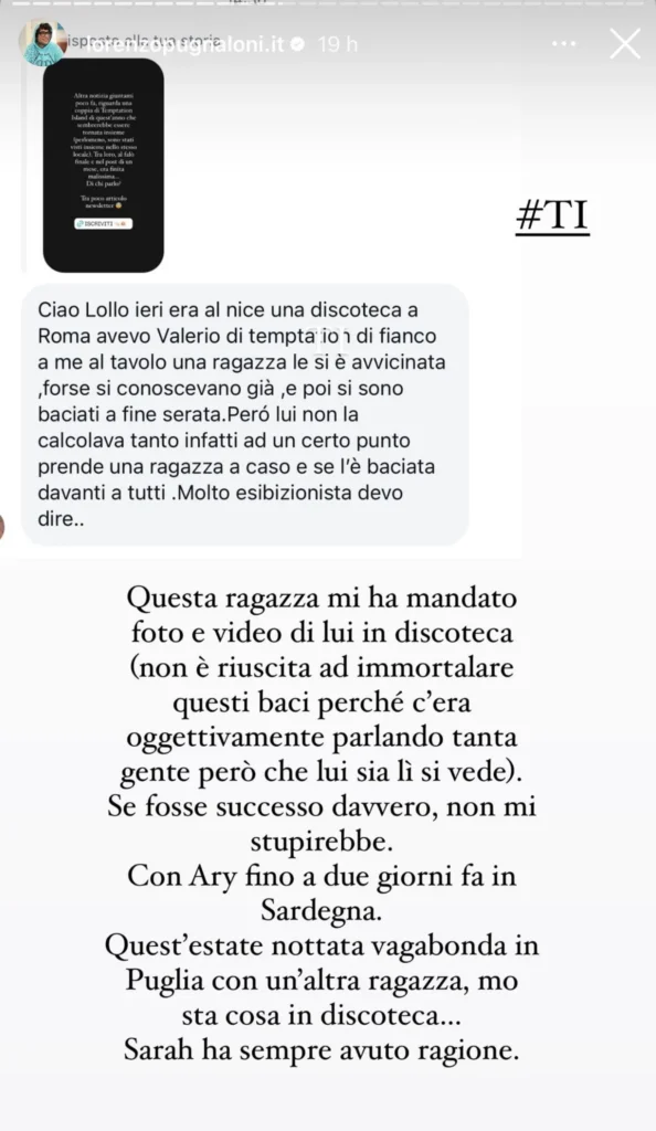 Temptation Island, Valerio ha tradito nuovamente Ary 2