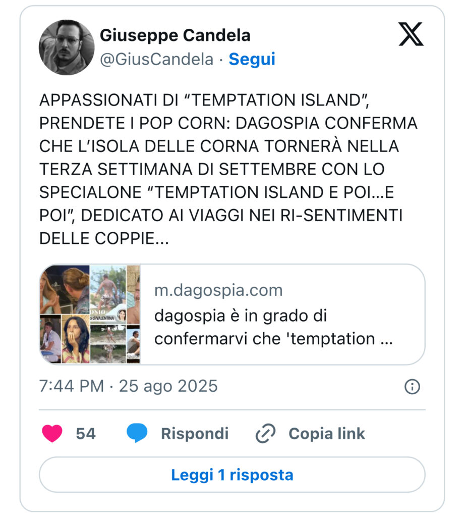 Temptation Island, arriva lo speciale 2
