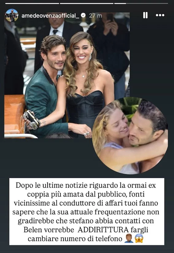 Belen e Stefano, il retroscena che fa discutere 2