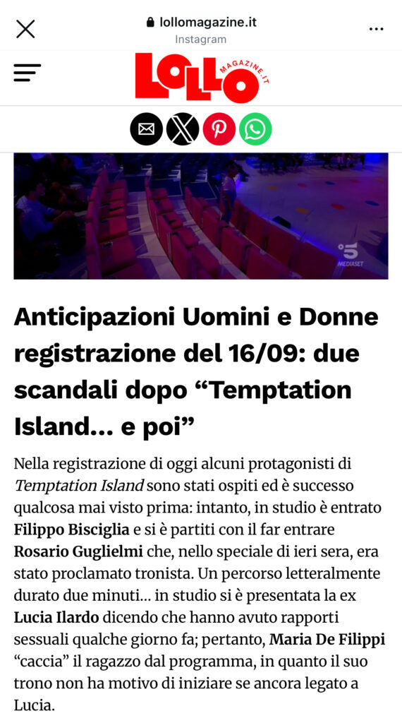 Uomini e donne, la vendetta di Lucia contro Rosario 2