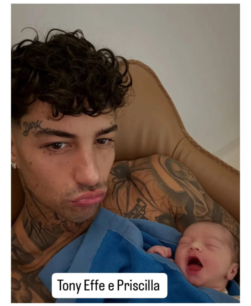 Giulia De Lellis e Tony Effe diventano genitori, le prime foto di Priscilla 4