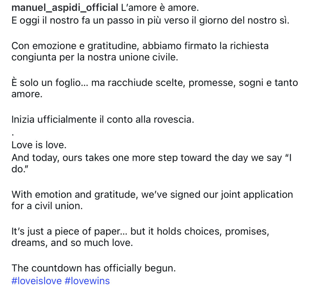 Amici, ex allievo presenta il fidanzato e annuncia il matrimonio 3