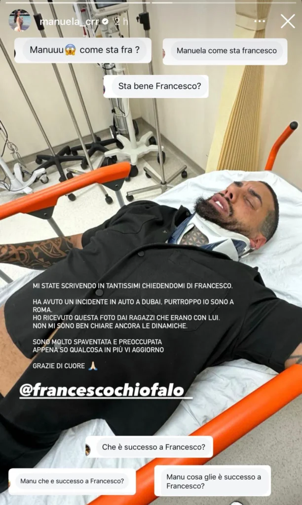 Francesco Chiofalo grave incidente a Dubai 4