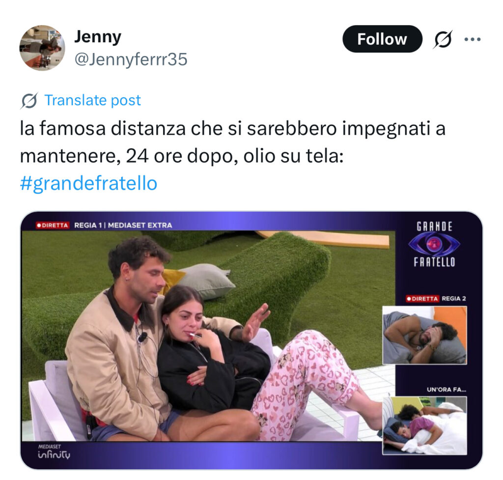 Grande Fratello, Domenico e Benedetta sempre più vicini 2