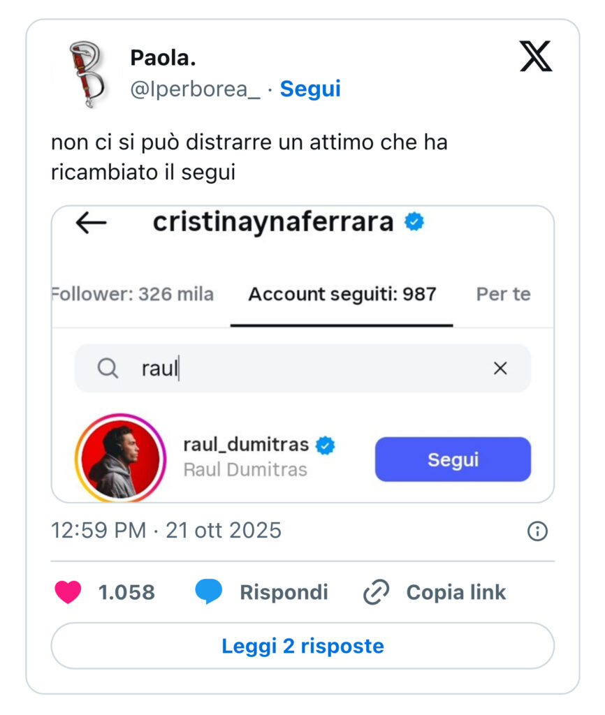 Uomini e donne, Raul e Cristina si stanno frequentando 3