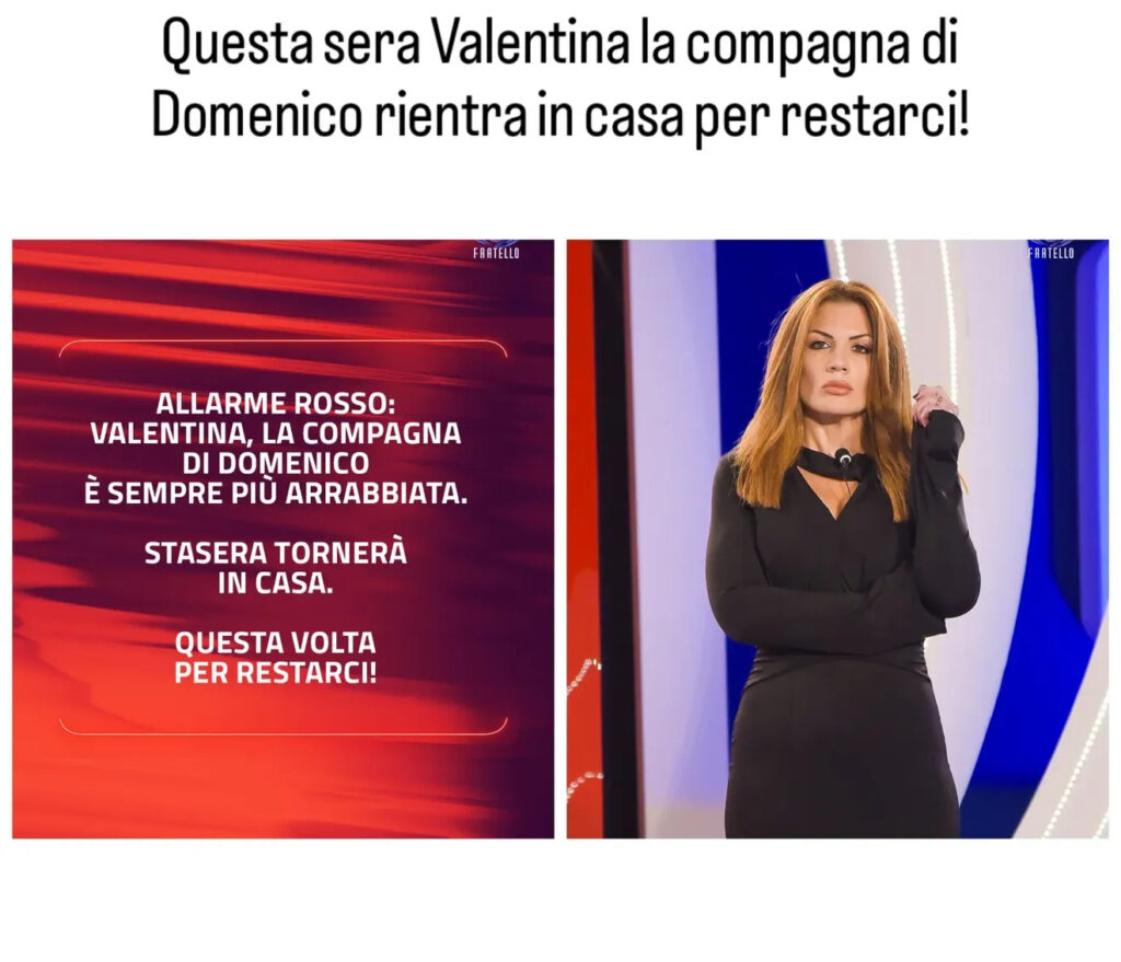 Grande Fratello, Valentina stasera entra nel reality, per restarci 2