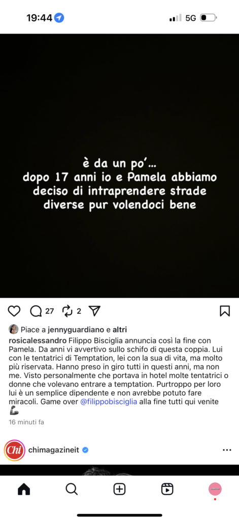 Filippo e Pamela, i motivi della rottura 2