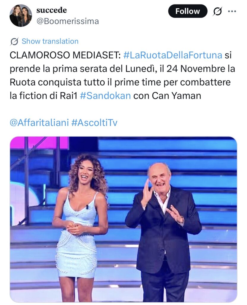 Grande Fratello sostituito il lunedì 2