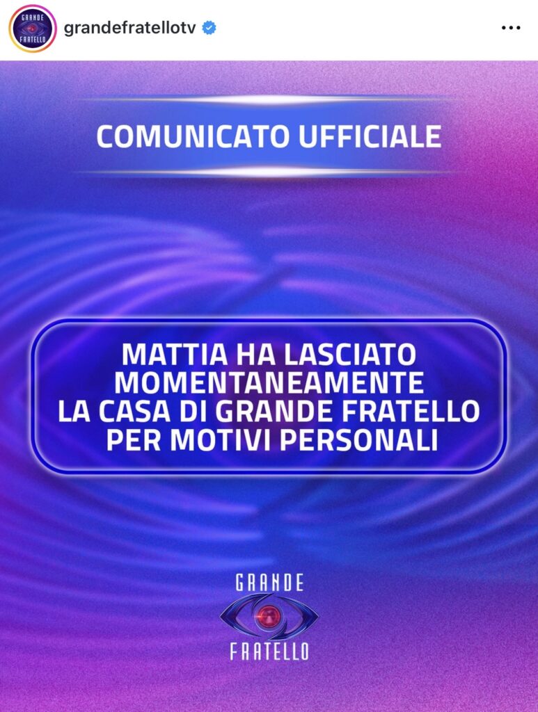 Grande Fratello, concorrente lascia la casa 2