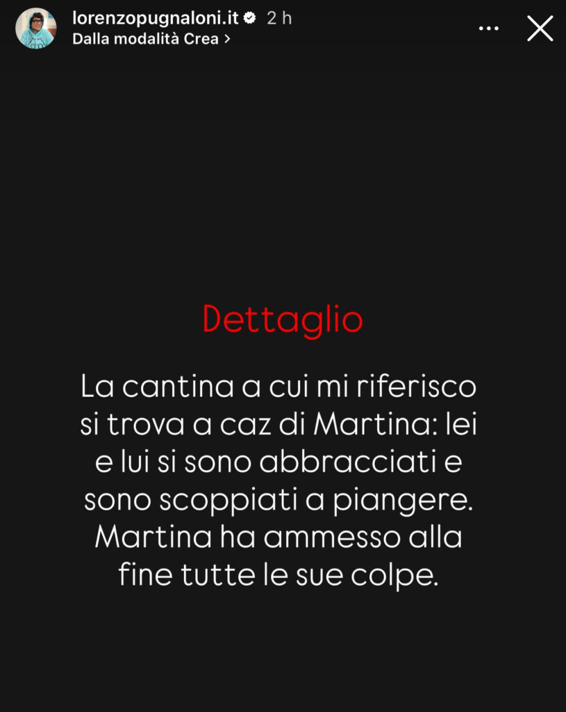 Uomini e donne, Martina e Ciro in lacrime in cantina 3