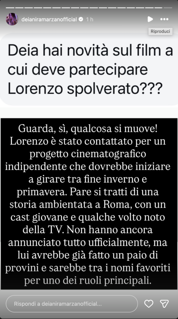 Grande Fratello, Lorenzo Spolverato diventa attore 2