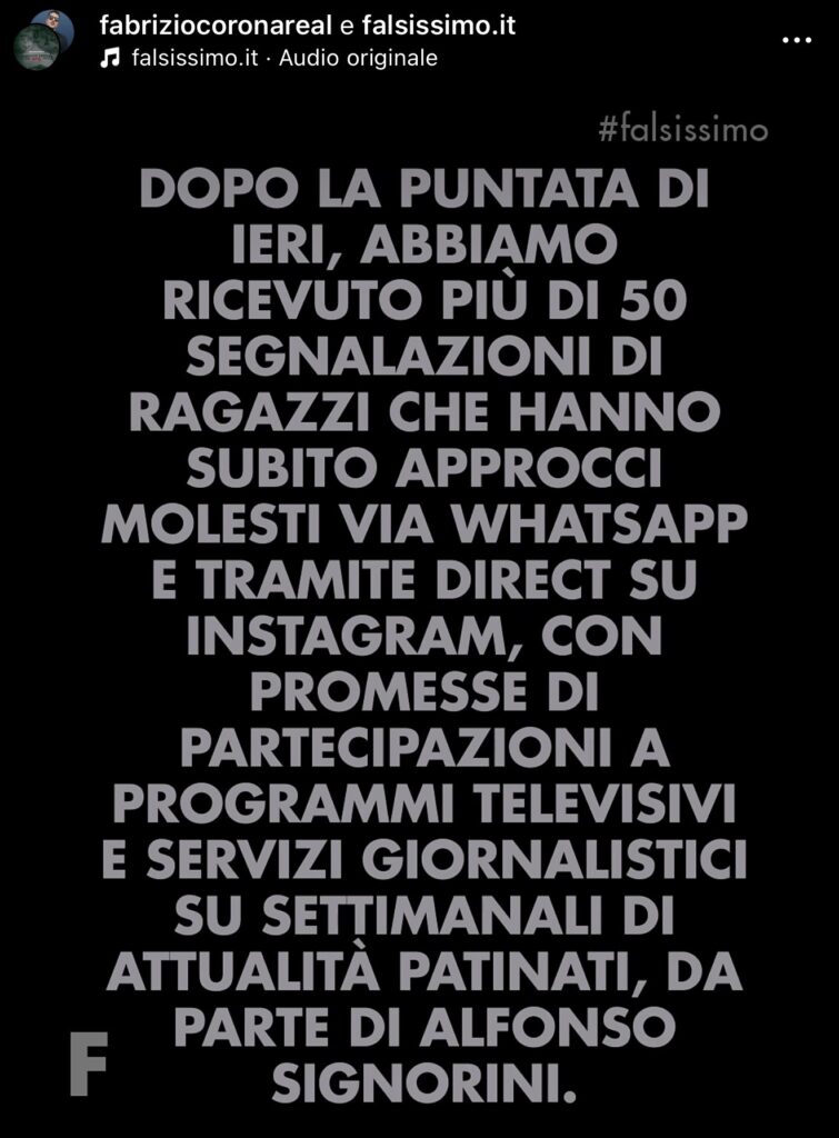 Grande Fratello VIP, oltre 50 segnalazioni su Signorini 2