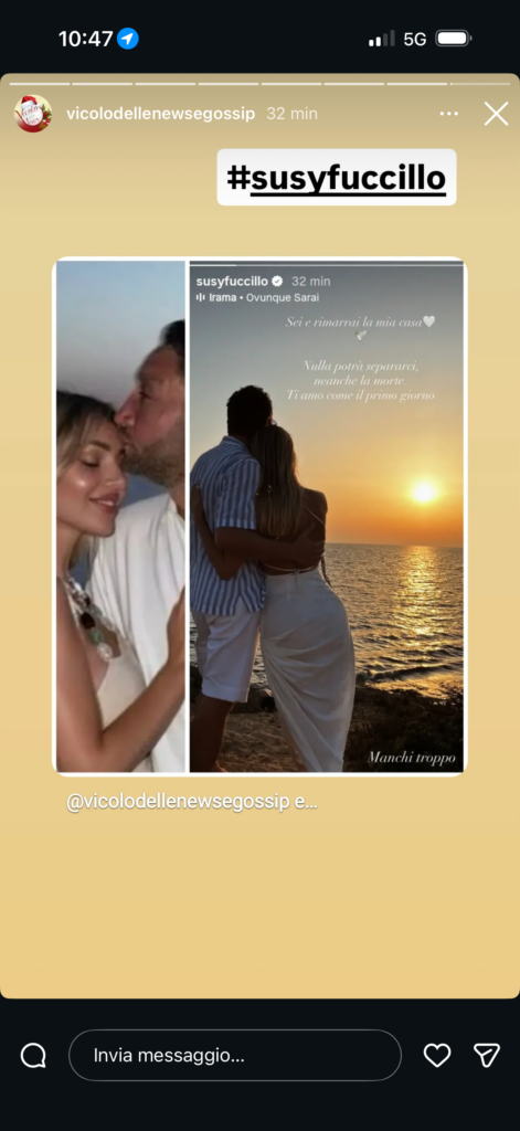 Susy Fuccillo è la dedica a suo marito 2