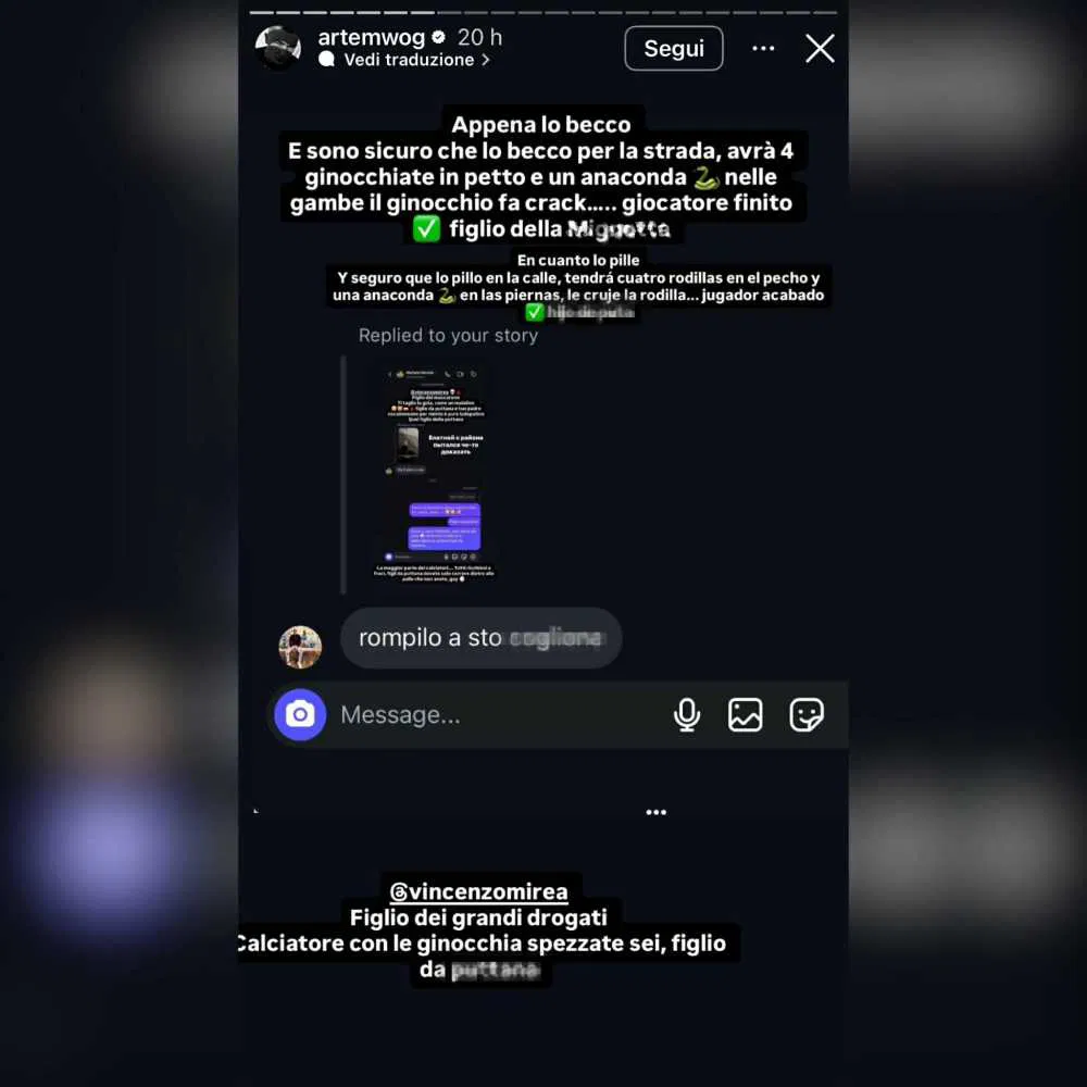 Artem di nuovo nella polemica 2