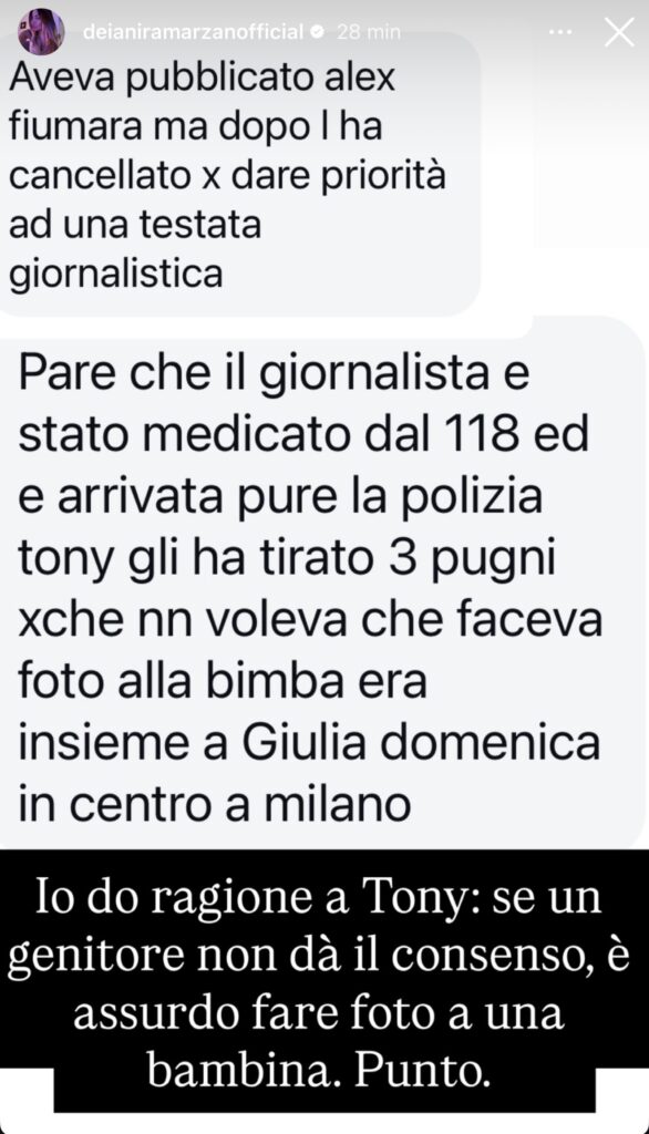 Tony Effe sferra tre pugni ad un paparazzo? 3