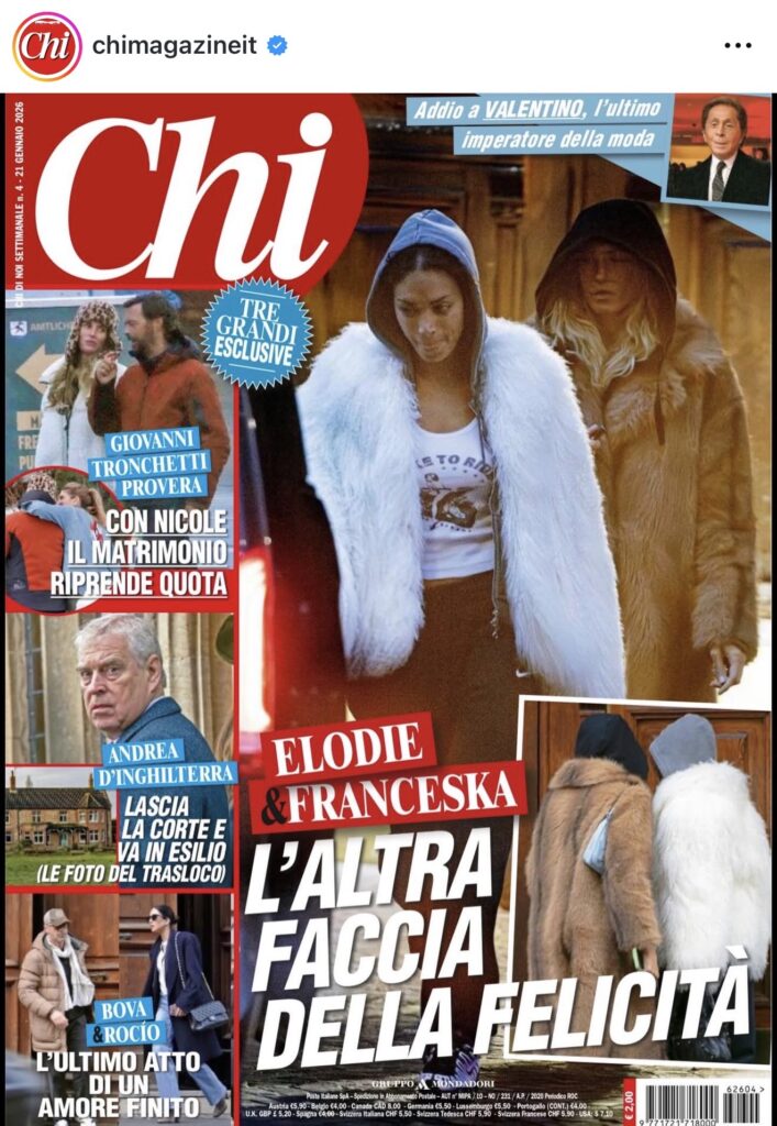 Elodie esce allo scoperto con Francesca 2