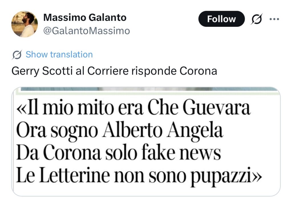 Gerry Scotti replica a Fabrizio Corona 2