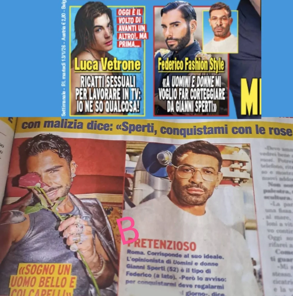 Federico Fashion Style vuole fare il tronista e ci prova con Gianni Sperti 2