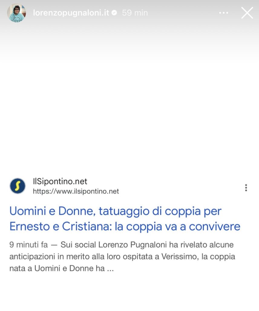 Uomini e donne, Cristiana e Ernesto e quel passo importante 3