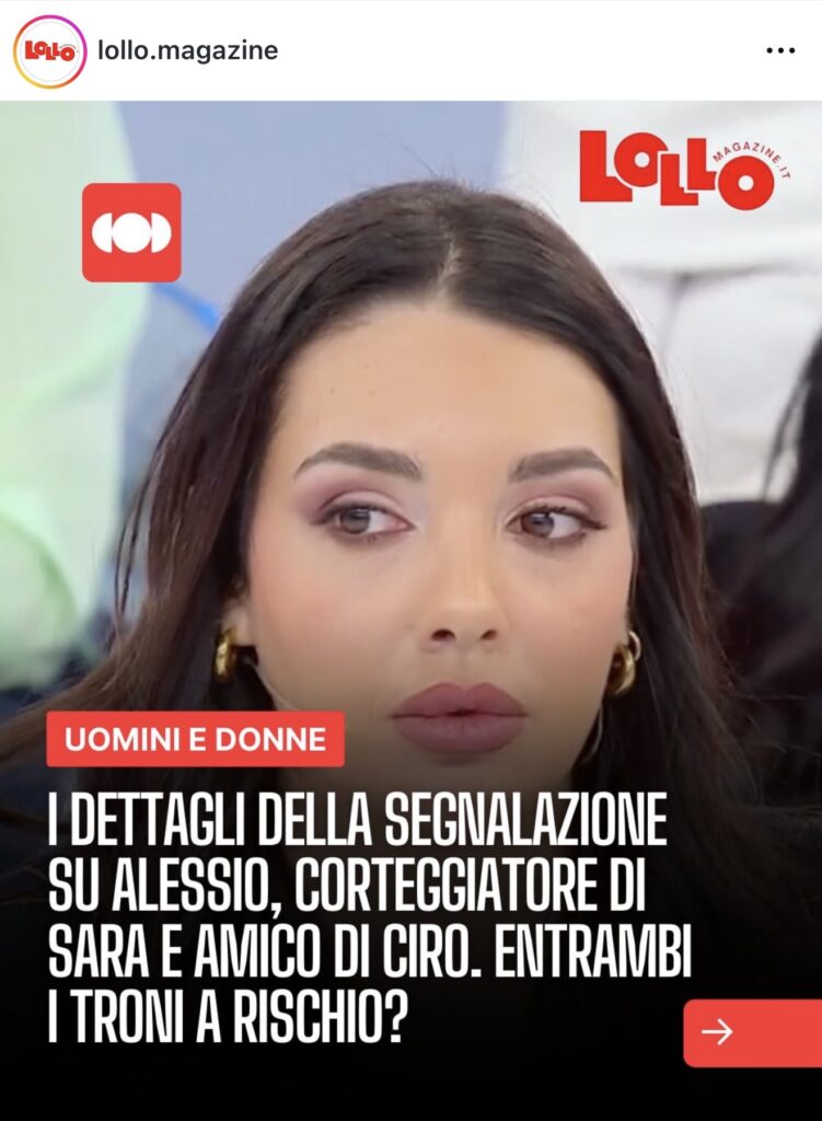 Uomini e donne, segnalazione sulla tronista Sara 2