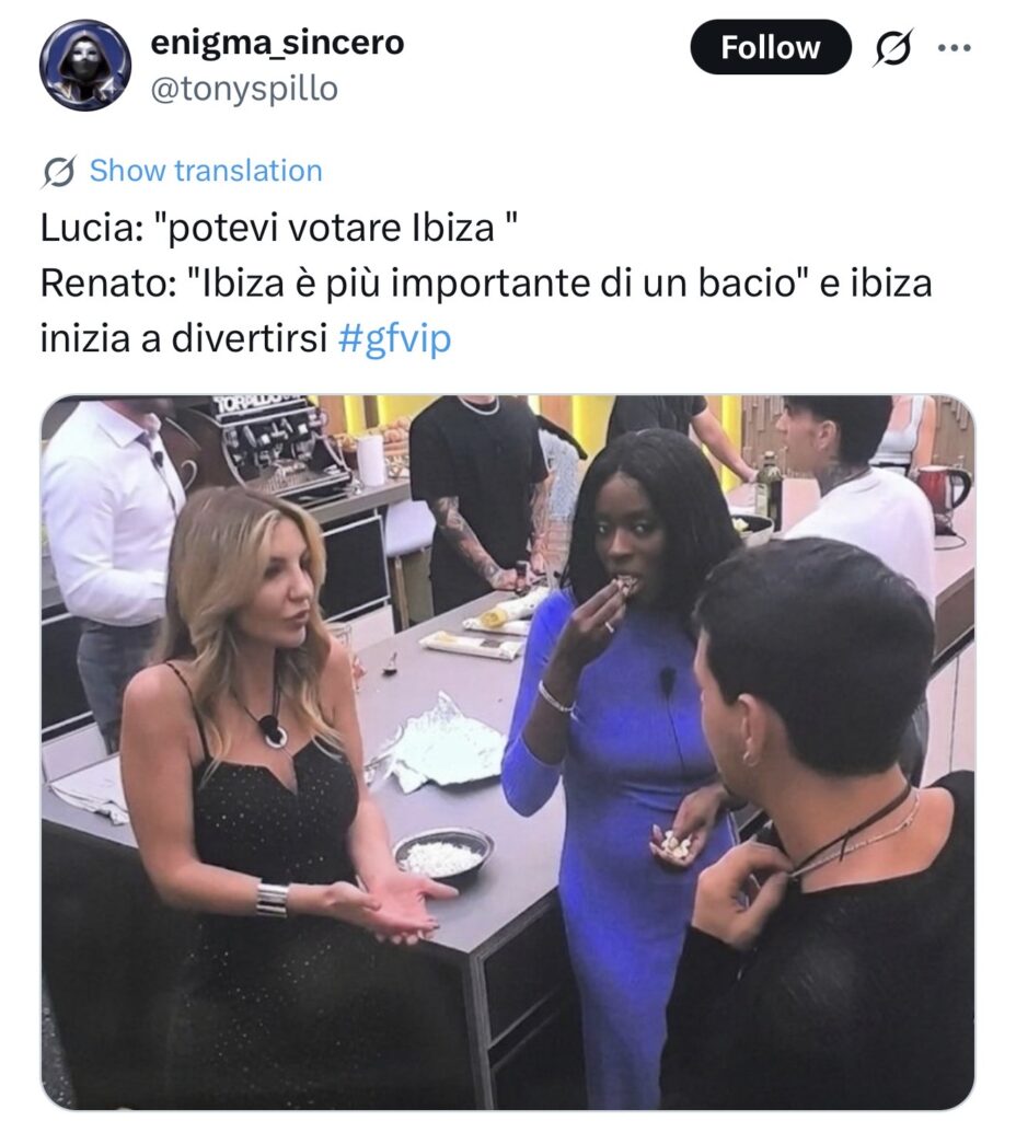 GFVIP, scontro tra Lucia e Renato dopo la puntata 2