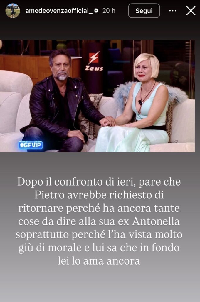 GFVIP, Pietro vuole tornare nella casa? 2